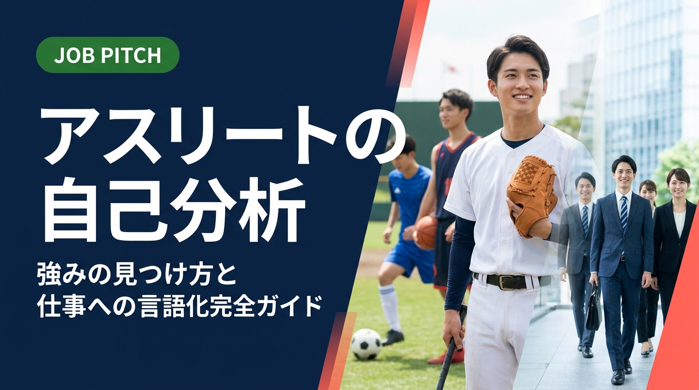 アスリートが自己分析で強みを見つけ、仕事に活かす言語化方法を徹底解説。体力自慢だけでない競技経験の翻訳術、職種別例文、面接での伝え方まで具体的に紹介します。