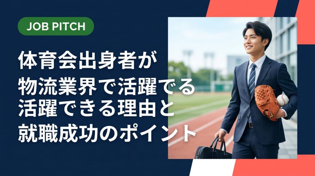 体育会出身者が物流業界でなぜ即戦力になれるのかを解説。チームワーク・体力・責任感がどう活かせるか、求人の選び方・面接対策まで実務的に紹介します。