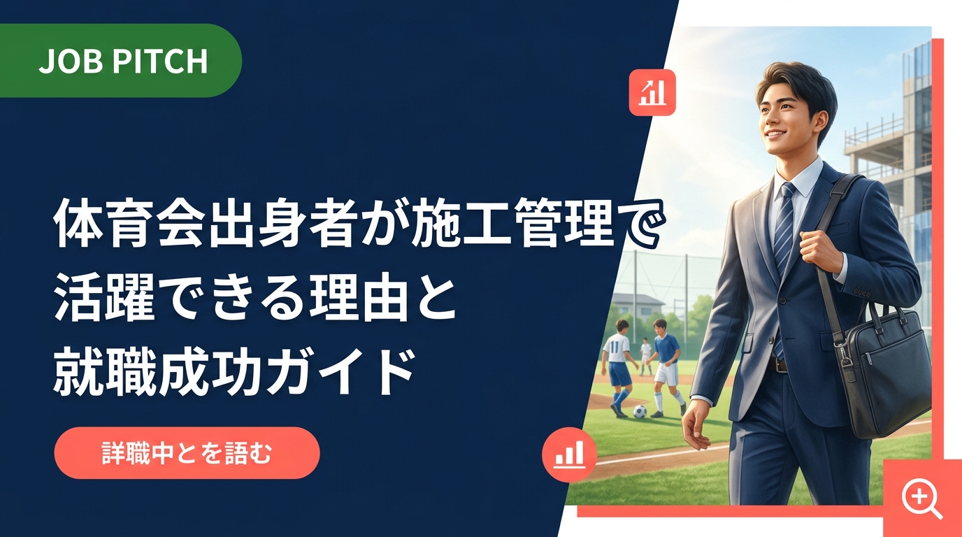 体育会出身者が施工管理職で求められる理由を徹底解説。チームワーク・体力・精神力がそのまま強みになる仕事の特徴から、資格取得・年収目安・就活の進め方まで実務的に紹介します。
