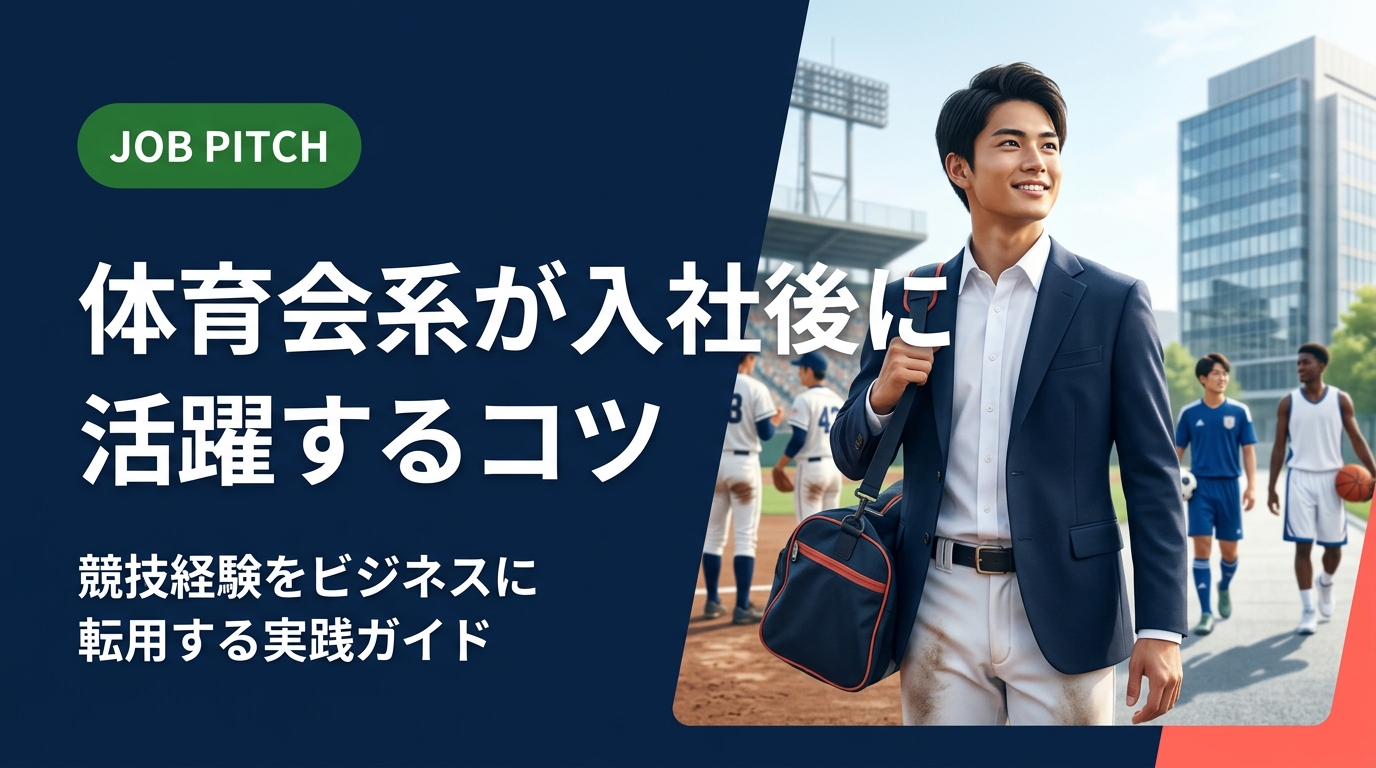 体育会系の元アスリートが入社後に活躍するための実務的なコツを解説。報連相・ビジネス文書・会議の作法など、競技で培った習慣をビジネスに転用する方法を具体的に紹介します。