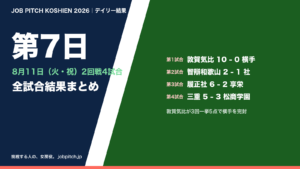 夏の甲子園2026 第7日(8月11日)の全試合結果まとめ
