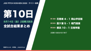 夏の甲子園2026 第10日(8月14日)の全試合結果まとめ