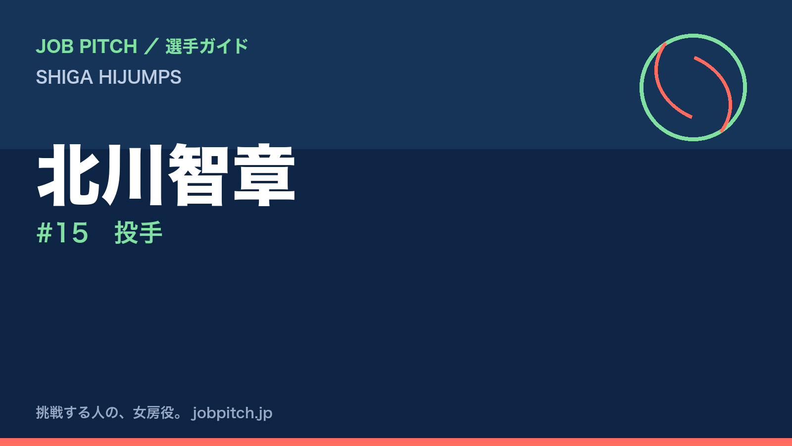 北川智章(SHIGA HIJUMPS・投手)