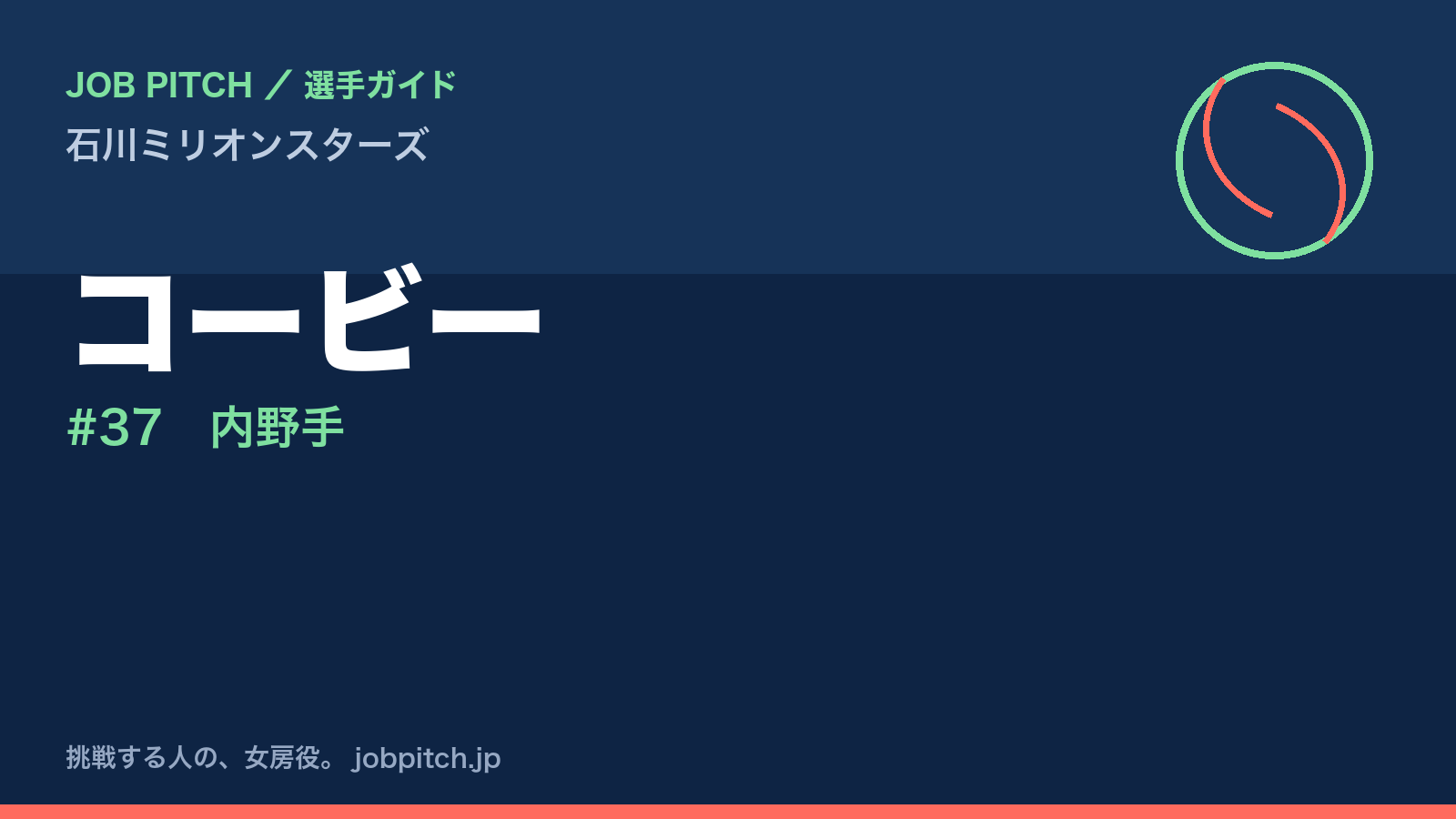 コービー（石川ミリオンスターズ・内野手）