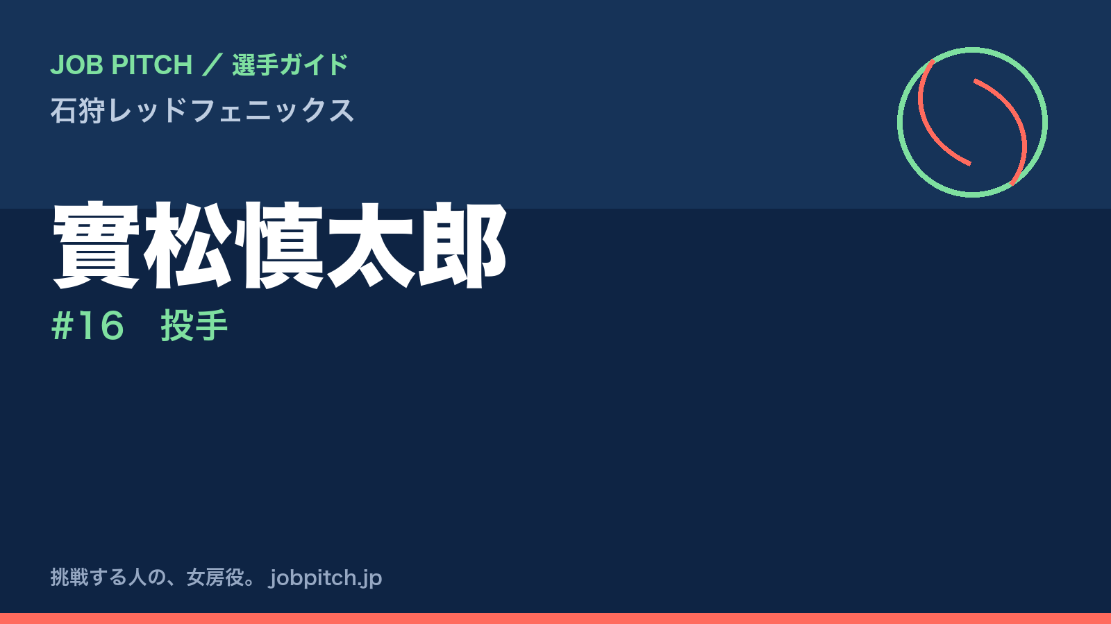 實松慎太郎(石狩レッドフェニックス・投手)
