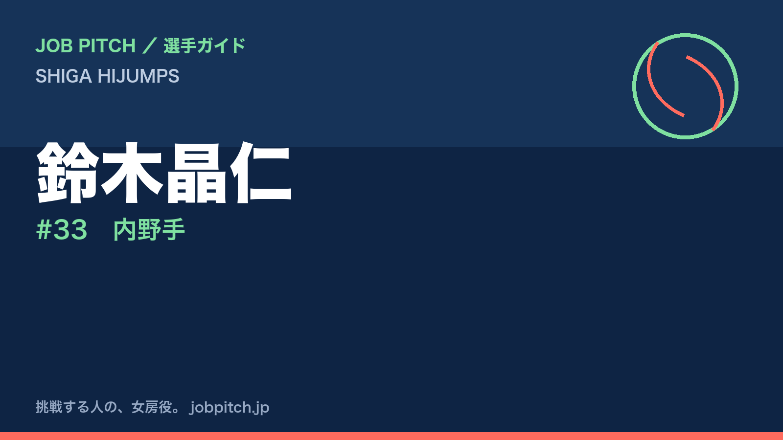 鈴木晶仁（SHIGA HIJUMPS・内野手）
