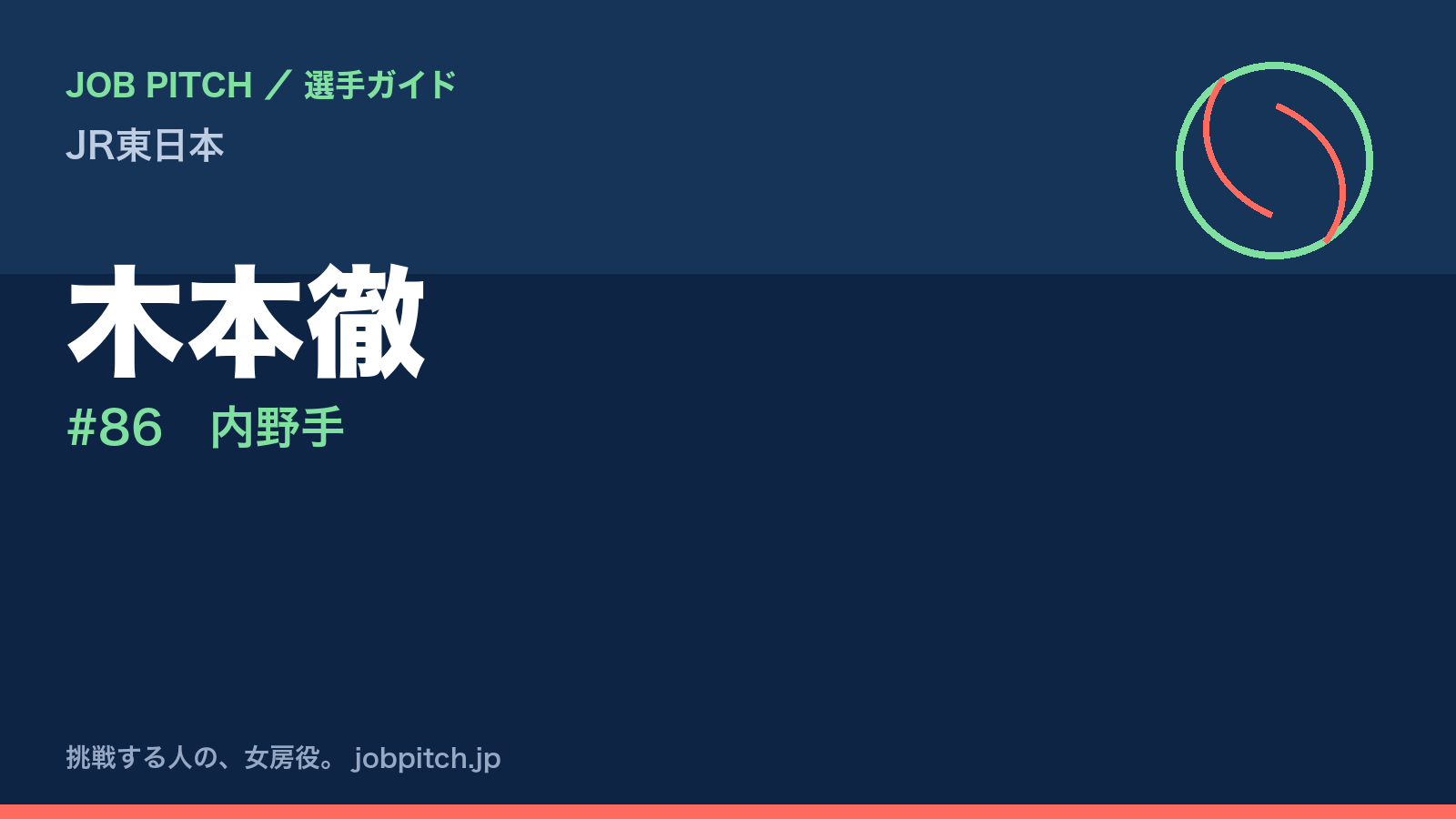 木本徹（JR東日本・内野手）