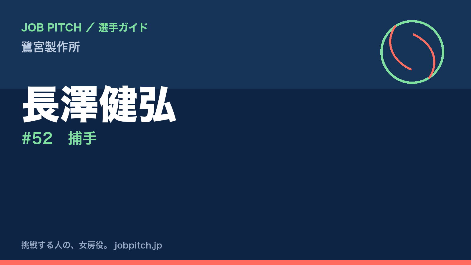 長澤健弘（鷺宮製作所・捕手）