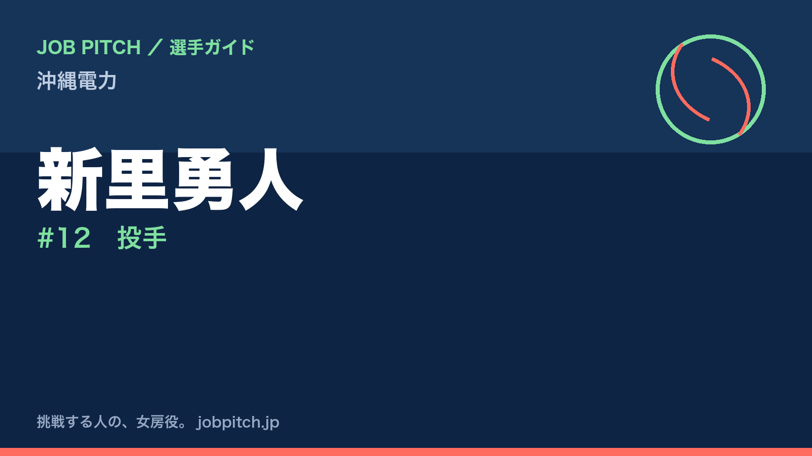 新里勇人(沖縄電力・投手)