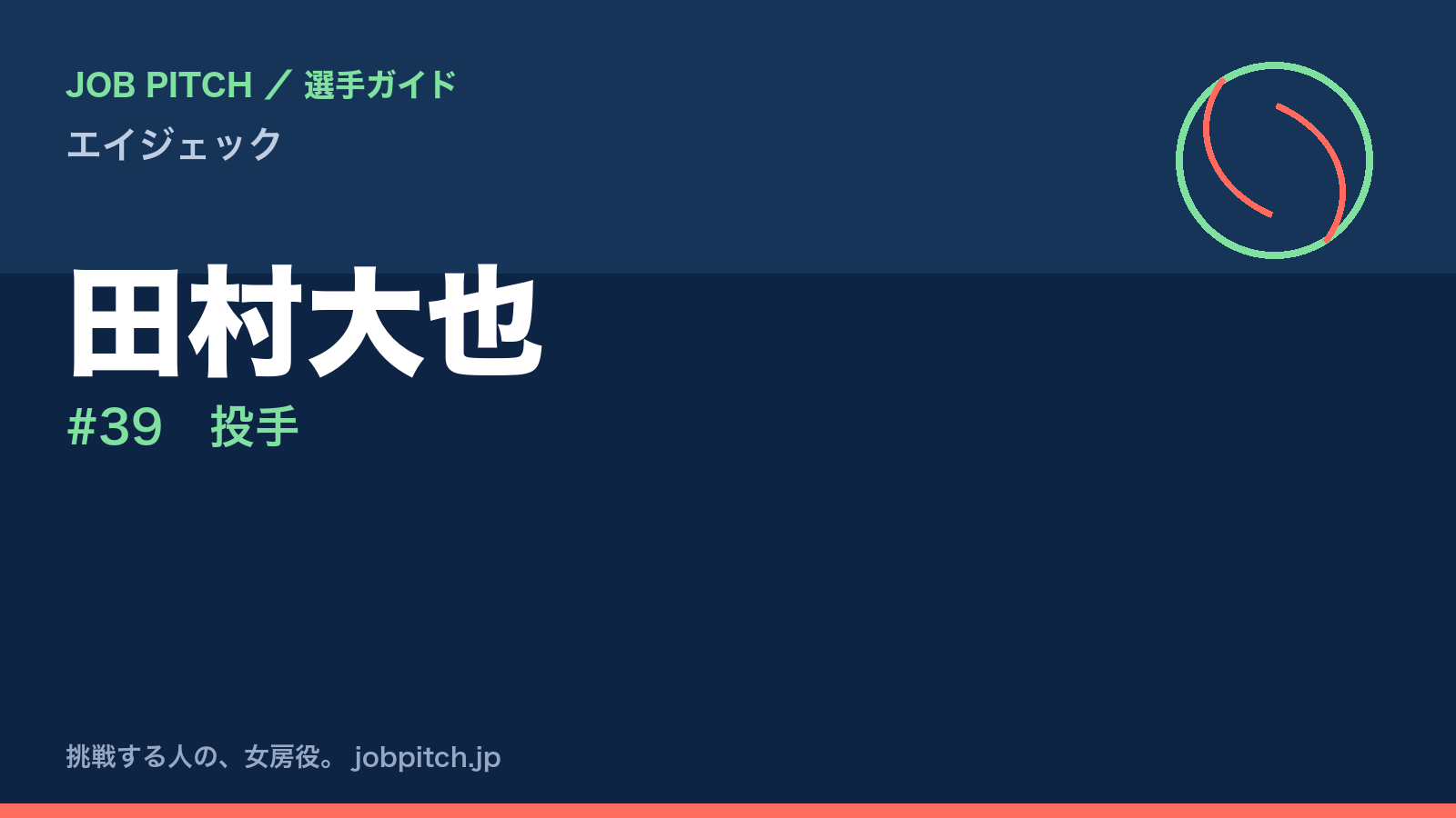田村大也(エイジェック・投手)