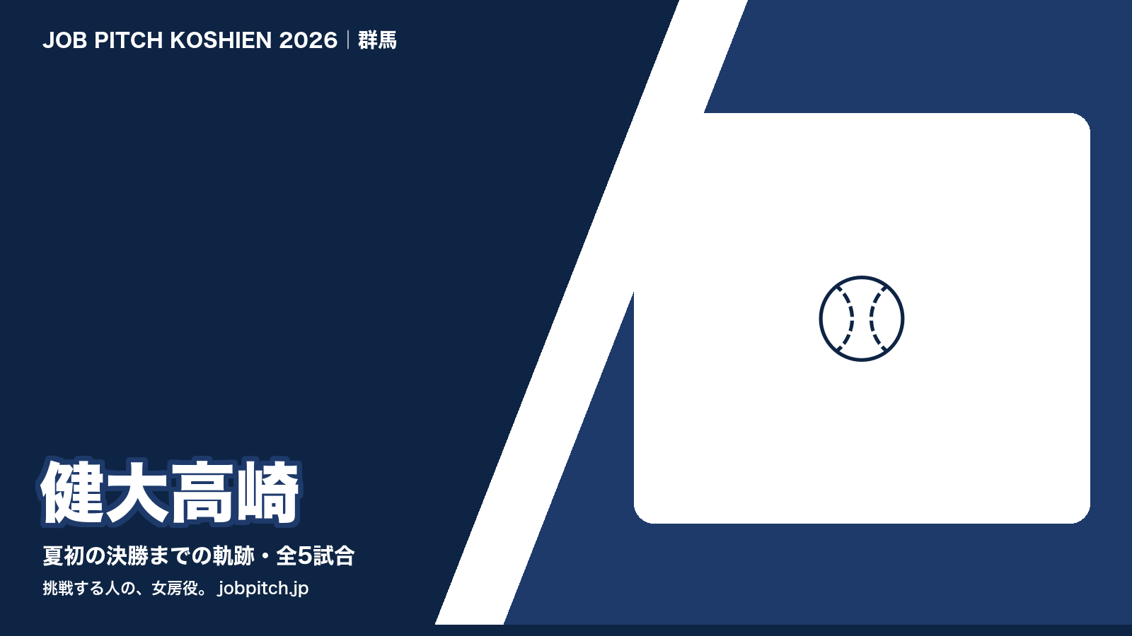 健大高崎 2026夏の甲子園 決勝までの軌跡