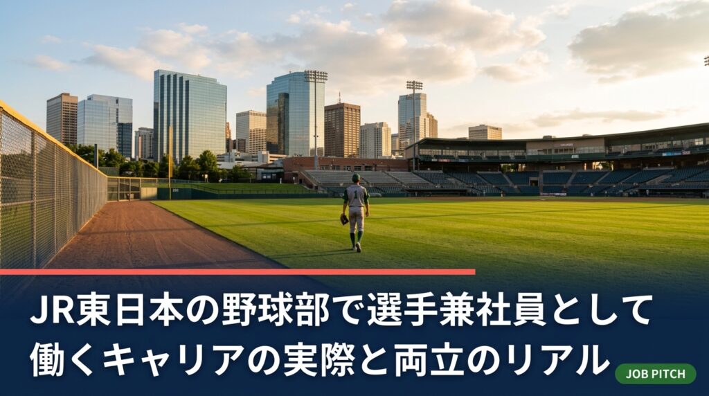 JR東日本野球部の選手は社員として働きながら競技に打ち込みます。入部ルートや社業との両立、引退後のキャリア、企業チームを選ぶ判断軸を、元独立リーグ選手の視点で実務的に解説します。