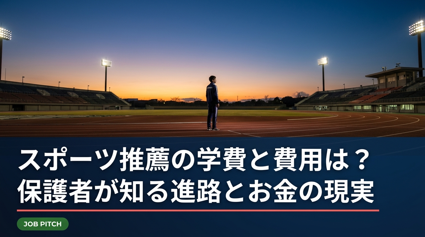 スポーツ推薦は学費が免除されるとは限りません。部費・遠征費・用具代まで含めた費用の全体像、奨学金や特待の仕組み、競技引退後の進路リスクまで、家計と子どもの将来を守る視点で保護者向けに整理します。