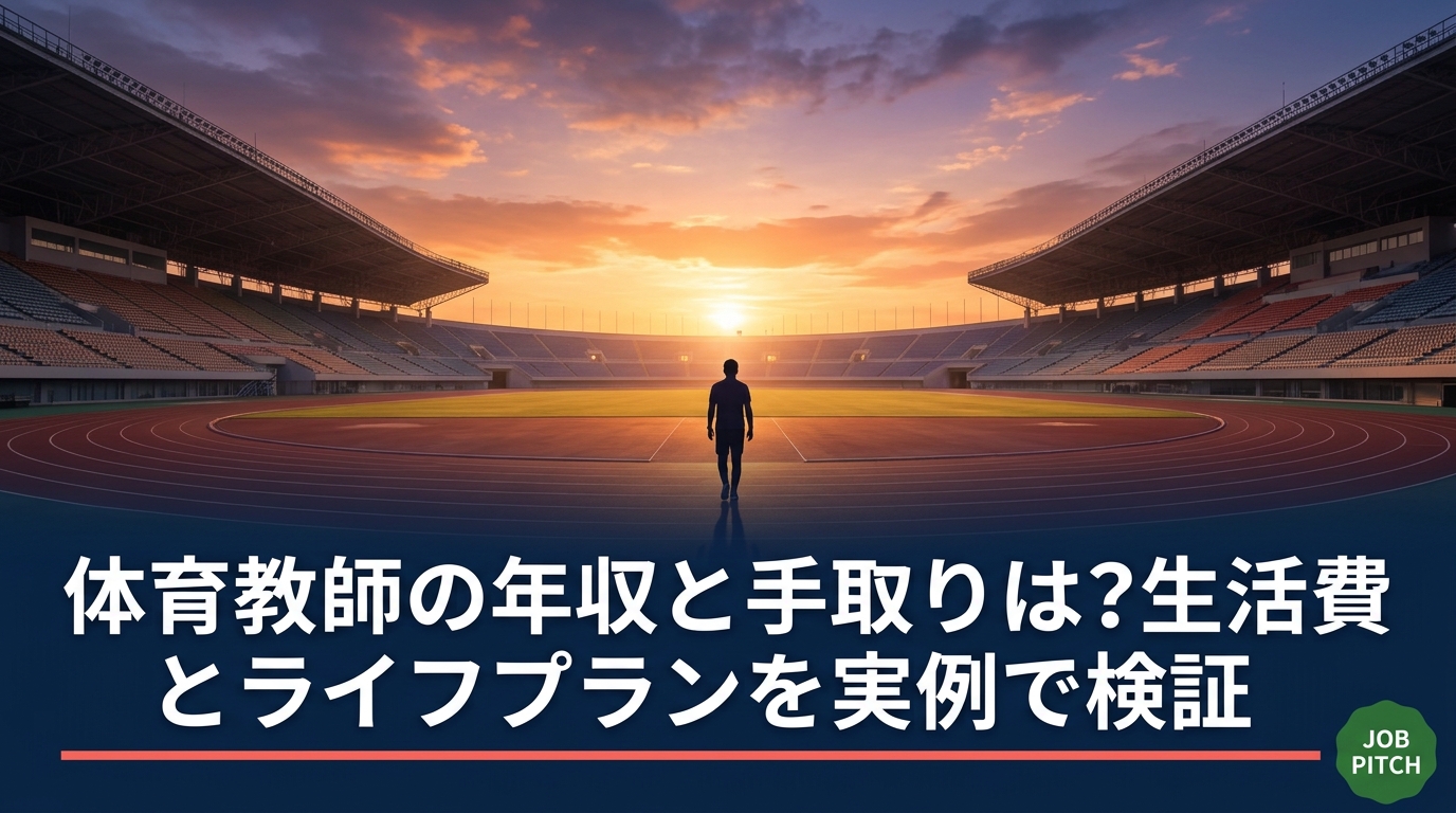 体育教師の年収と手取りの目安、部活動手当の実態、一人暮らしや家族を持った場合の生活費、将来のライフプランまで具体的に解説。収入の伸ばし方やセカンドキャリアの選択肢も、元選手の視点でまとめました。